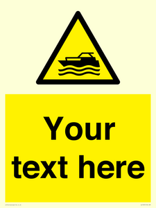 Custom Warning motorised watercraft